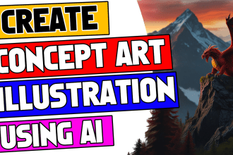 create concept art and illustration using ai