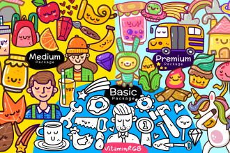 draw cute doodle art like your request in my style