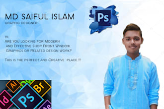 design an awesome business banner and logo