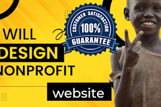 design nonprofit website charity,donation and other wordpress or wix website