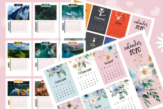 design custom digital or print ready planner, journal design