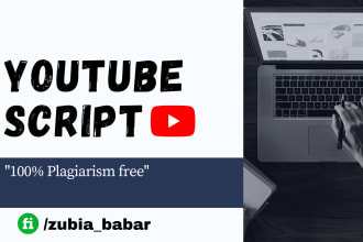 write engaging youtube video scripts for you
