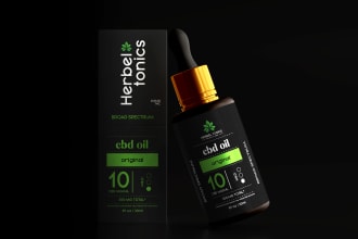 cbd label design, label design, bottle label, hemp oil label, packaging design