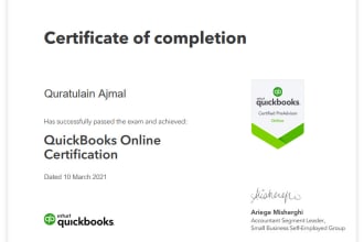 do bookkeeping , as in certified quickbooks proadvisor