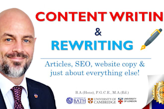 write or rewrite outstanding content