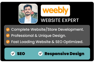 design weebly website redesign, fix, seo, responsive mobile