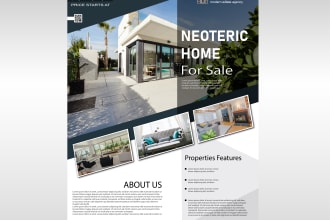design commercial real estate flyer or brochure