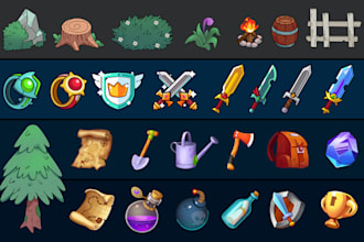 create props, items, icons in your project