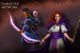create character artwork for you