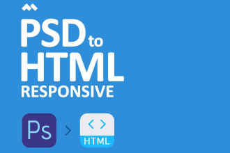 convert xd sketch psd into html and responsive websites