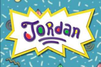 put your text or name on rugrats logo