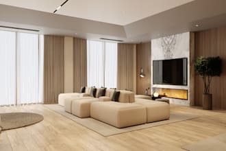 do interior design for living room and bedroom
