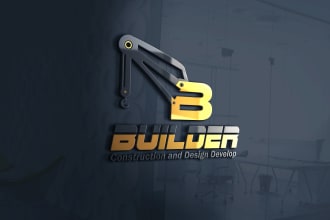 design creative modern construction, building, company logo