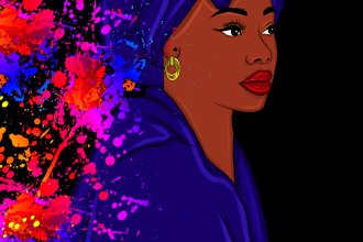 do african american   logo and graffiti art