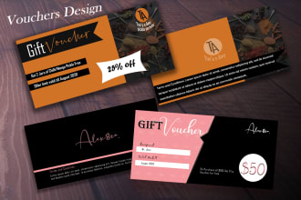 design gift voucher, coupon and certificate canva template