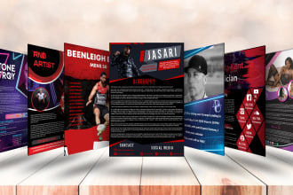 design music, actor, celebrity, speaker one sheet, flyer