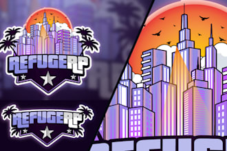 do timeless fivem roleplay logo design and server banner