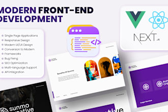 develop website with vuejs and reactjs