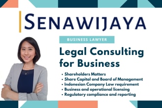 provide legal advice related to your business