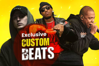 produce exclusive custom beats , hip hop beats and rap beats