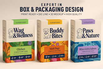 craft signature packaging design, custom box design, print ready, editable files