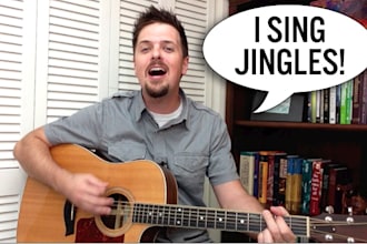 create a jingle video for you with my guitar in HD
