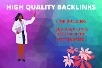 do high PR link building, backlinks mannually in USA