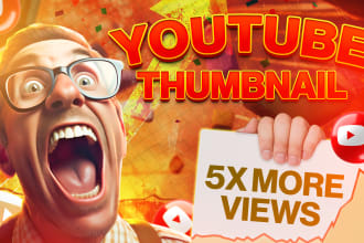 create youtube thumbnail for entertainment, fact, gym, sports, car delarship