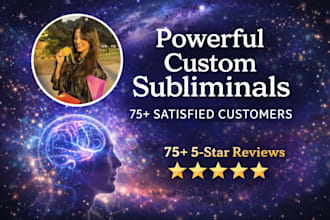 create a powerful custom subliminal affirmation bundle