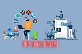 provide  back end and front end php web development services