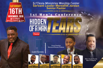 design amazing church or event flyer and posters
