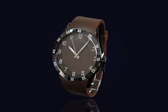 create custom realistic watch design