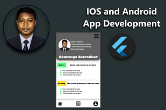develop a mobile app using flutter