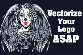 convert to vector, vector tracing, redraw logo asap