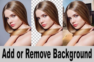 perfectly remove or add background of your images
