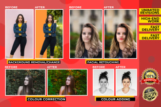 do any kind of photo editing and retouching