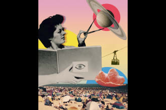 make a surreal digital collage artwork