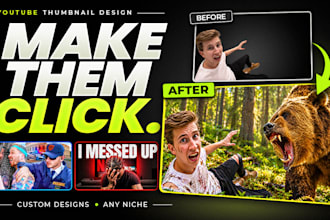 design high CTR youtube thumbnails that get clicks