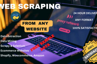 web scraping specialist using python libraries
