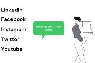 setup all the social media branded accounts or pages