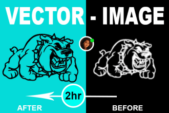 convert raster to vector improve graphics refresh or redesign logo