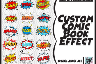 create pop art styled custom word art