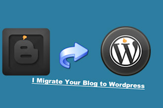 migrate, transfer your blogger site to wordpress