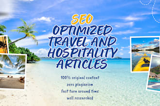 write engaging travel and hospitality blog posts in 24 hrs