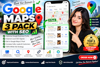 rank your business in google maps 3 pack with SEO