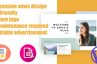 create a fully automated impressive blog or news wordpress website