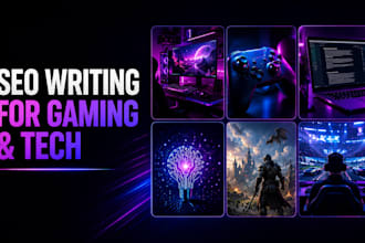 write professional articles on gaming and technology