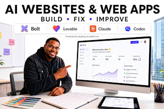 build ai websites and web apps with bolt, lovable, claude code and codex