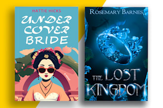 design fiction fantasy book cover or ebook cover for you