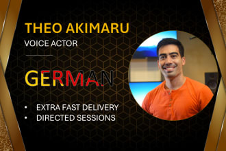 deliver a german voiceover with a deep or casual voice